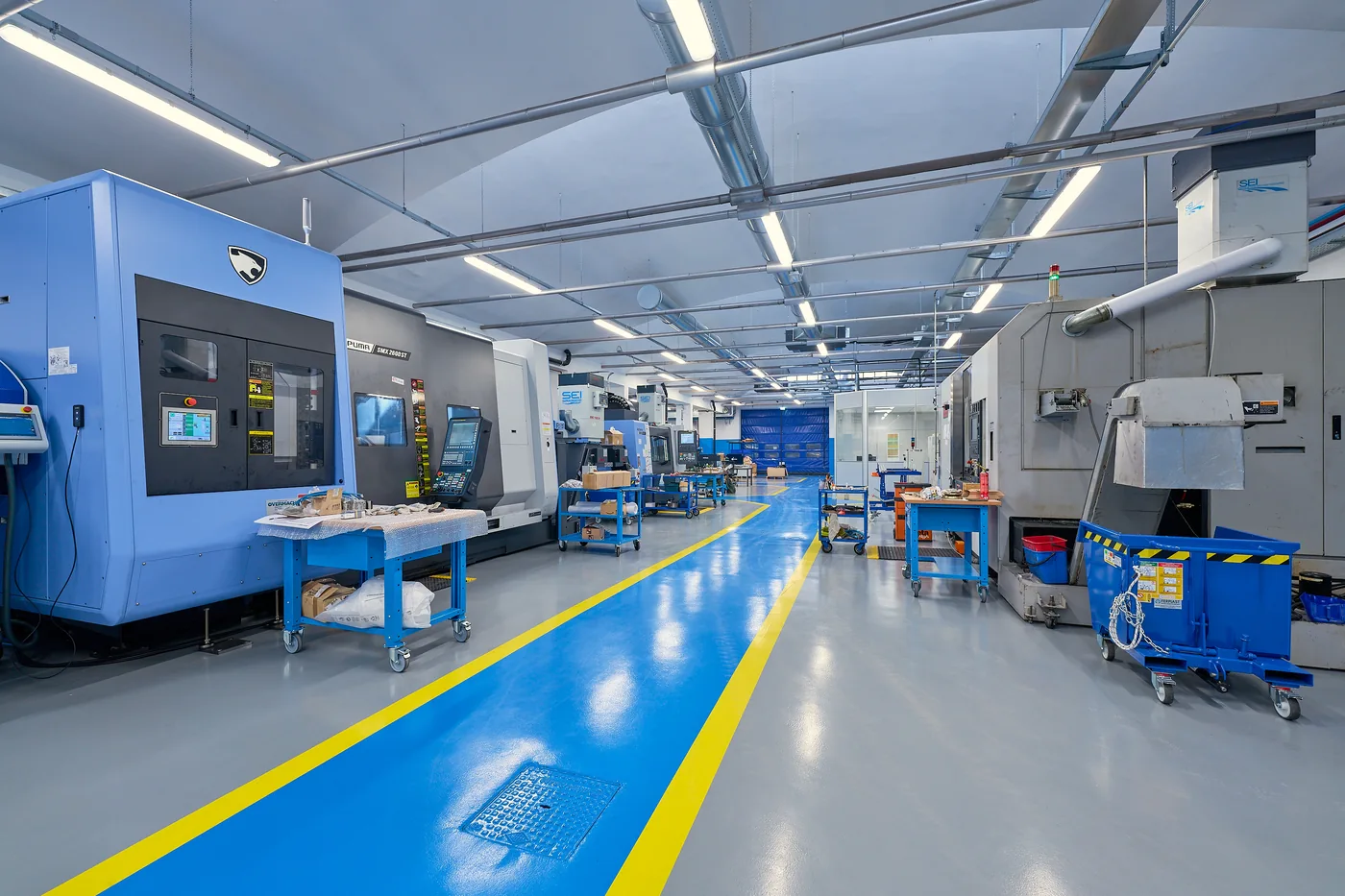 OPTomec precision machining production floor