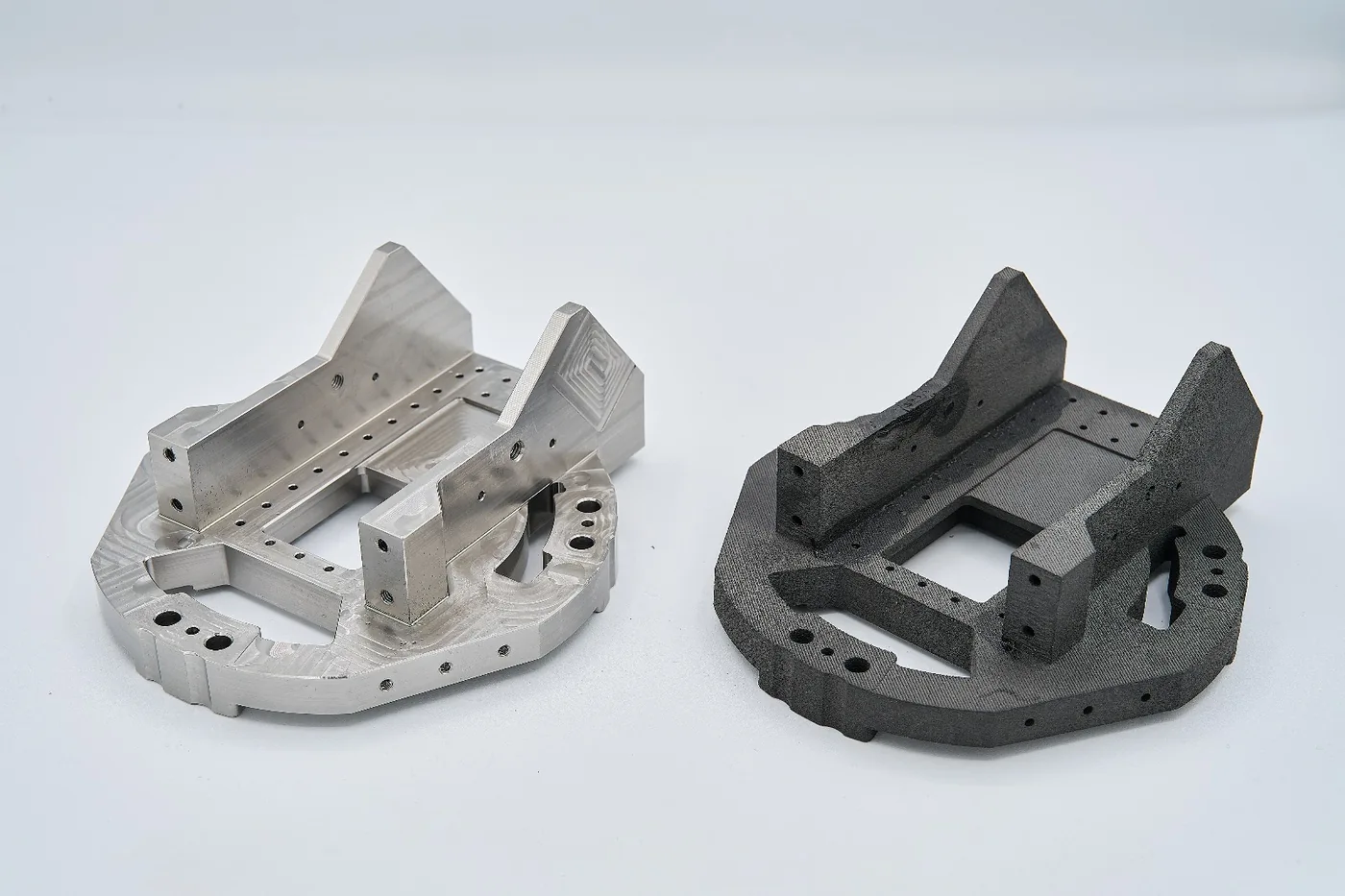 Comparison between machined and 3D printed components